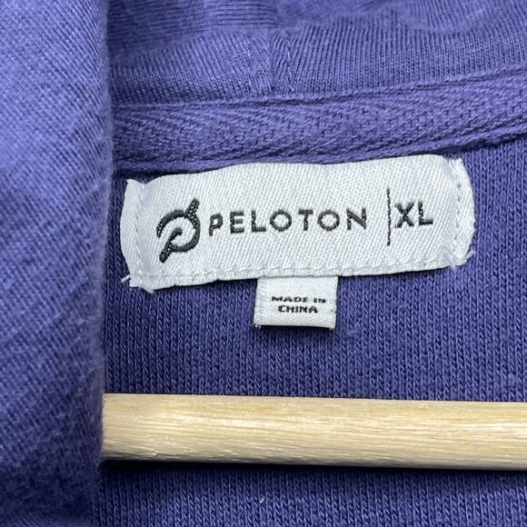 Peloton Ultimate Fleece Full Zip Sweatshirt Hoodie Women XL Spellout Logo - Picture 3 of 7